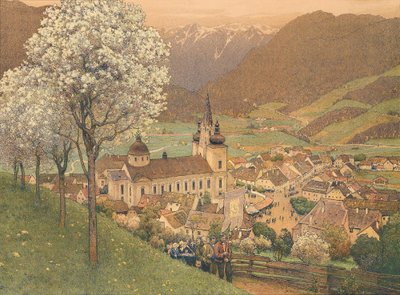 Processie bij Mariazell door Gustav Jahn